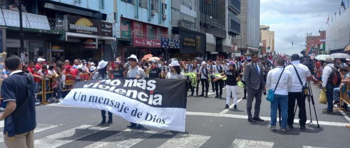 COSTA RICA Acciones de Paz de No más Violencia con Presencia Positiva en Eventos Masivos